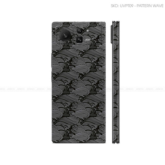 Dán Skin Điện Thoại Xiaomi Mix Fold Series Vân Nổi Wave Xám | UVPT09