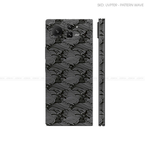 Dán Skin Điện Thoại Xiaomi Mix Fold Series Vân Nổi Wave Xám | UVPT09