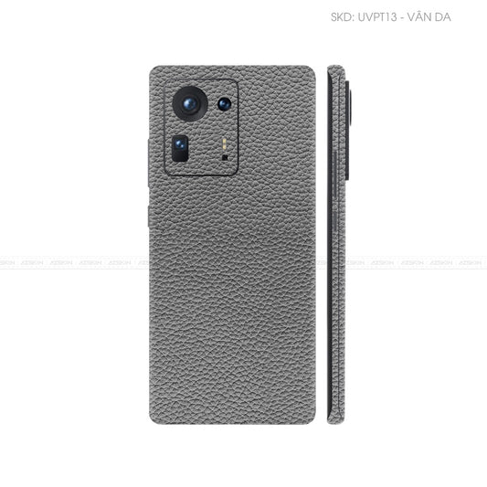 Dán Skin Điện Thoại Xiaomi Mi Mix Series Vân Nổi Vân Da Xám | UVPT13