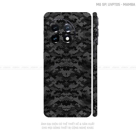 Dán Skin Oneplus Ace Series Vân Mamba Xám | UVPT05