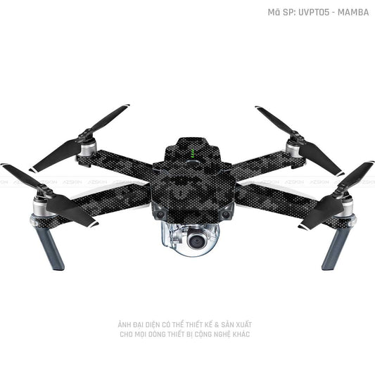 Dán Skin Flycam Vân Nổi Mamba Xám | UVPT05