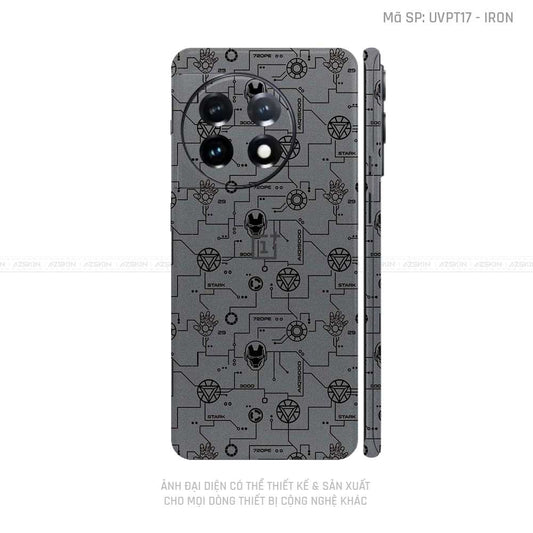 Dán Skin Oneplus 11 Series Vân ICON Xám | UVPT17