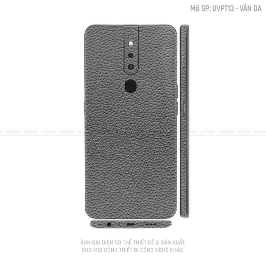 Miếng Dán Skin Điện Thoại OPPO F Series Vân Da Xám | UVPT13