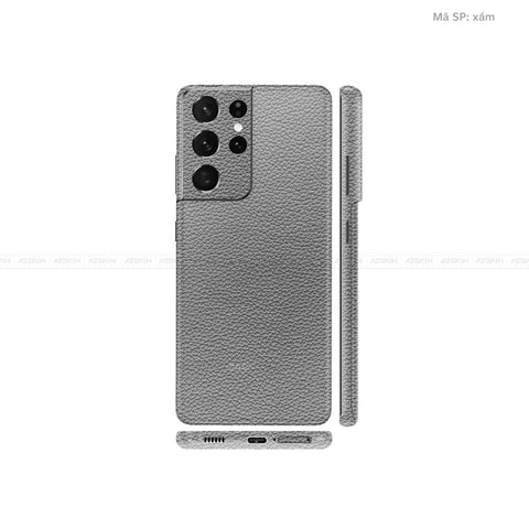 Dán Skin Galaxy S21 Series Vân Da Xám | UVPT13