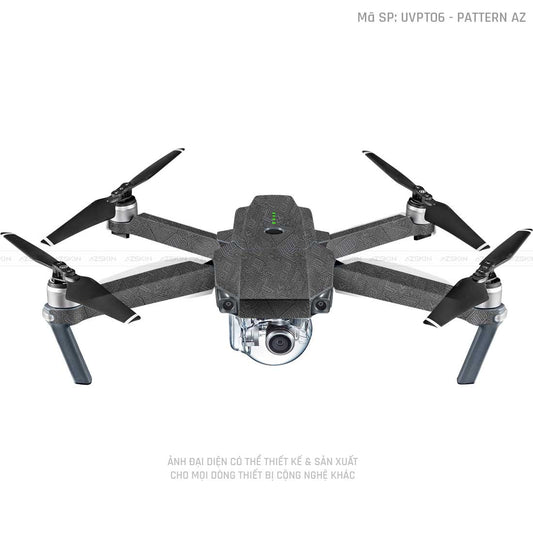 Dán Skin Flycam Vân Nổi Pattern AZ Xám | UVPT06