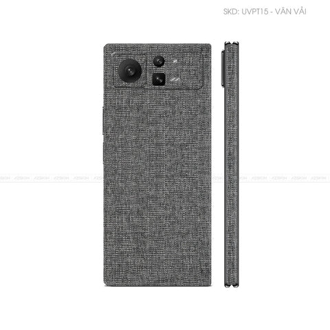Dán Skin Điện Thoại Xiaomi Mix Fold Series Vân Vải Xám | UVPT15