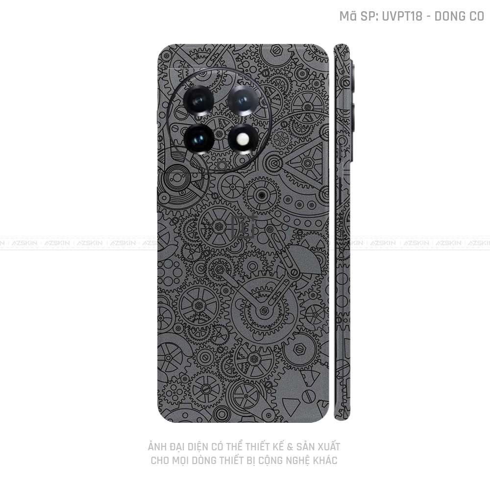 Dán Skin Oneplus Ace Series Vân Động Cơ Xám | UVPT18