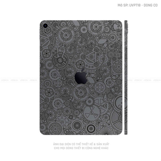Dán Skin IPad Mini Series Vân Nổi Động Cơ Xám | UVPT18