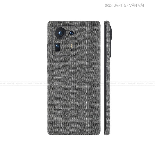 Dán Skin Điện Thoại Xiaomi Mi Mix Series Vân Vải Xám | UVPT15