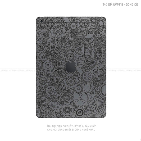 Dán Skin IPad Gen Series Vân Động Cơ Xám | UVPT18