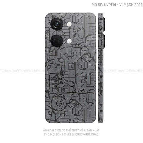 Dán Skin Oneplus Nord Series Vân Vi Mạch 2023 Xám | UVPT14