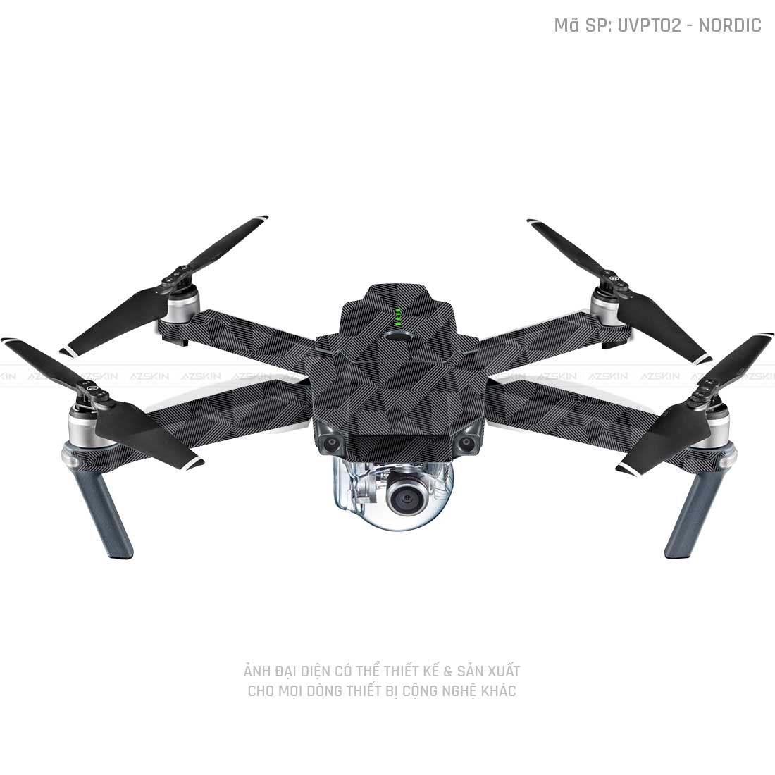 Dán Skin Flycam Vân Nổi Nordic Xám | UVPT02