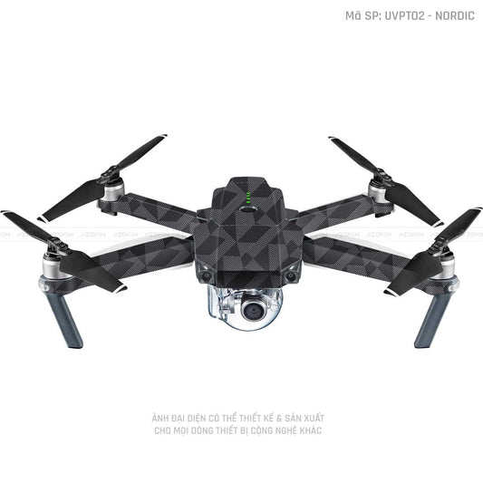 Dán Skin Flycam Vân Nổi Nordic Xám | UVPT02