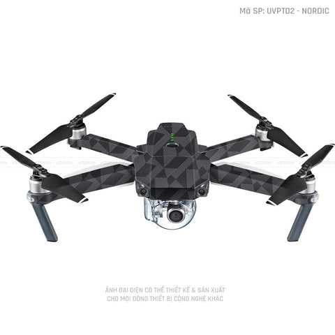 Dán Skin Flycam Vân Nổi Nordic Xám | UVPT02