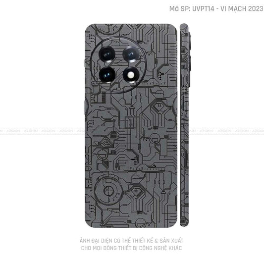 Dán Skin Oneplus 11 Series Vân Vi Mạch 2023 Xám | UVPT14
