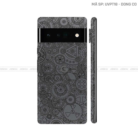 Dán Skin Google Pixel 6 Series Vân Động Cơ Xám | UVPT18