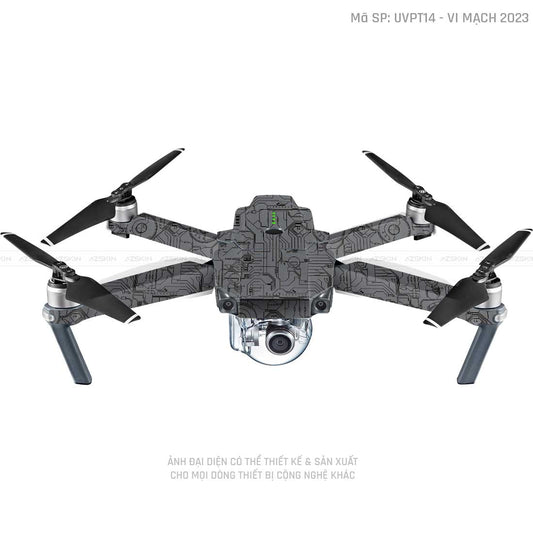 Dán Skin Flycam Vân Nổi Vi Mạch 2023 Xám | UVPT14