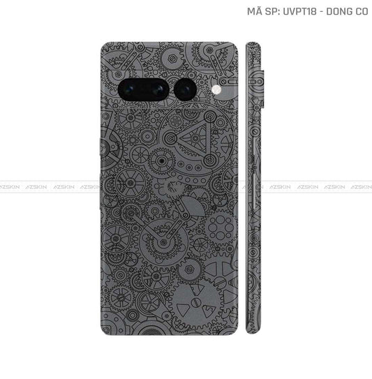 Dán Skin Google Pixel 7 Series Vân Động Cơ Xám | UVPT18
