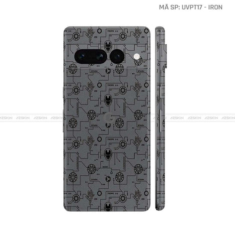 Dán Skin Google Pixel 8 Series Vân Iron Xám | UVPT17