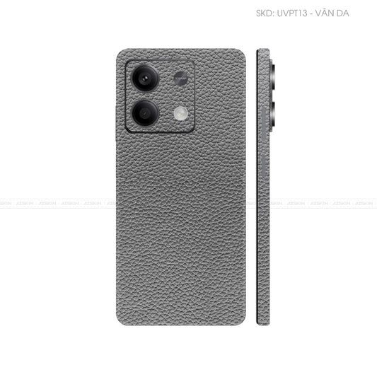 Dán Skin Điện Thoại Xiaomi Redmi 13 Series Vân Nổi Vân Da Xám | UVPT13