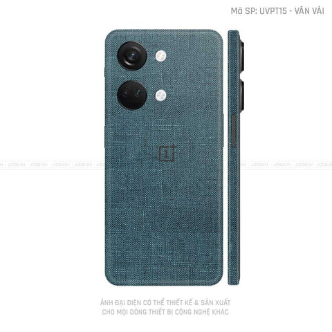 Dán Skin Oneplus Nord Series Vân Vải Xanh Cổ Vịt | UVPT15