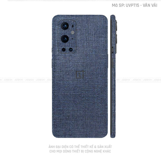 Dán Skin Oneplus 8/9 Series Vân Vải Xanh Blue | UVPT15
