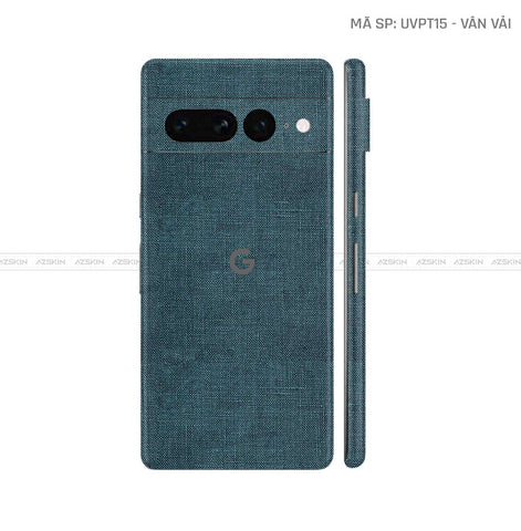 Dán Skin Google Pixel 8 Series Vân Vải Xanh Cổ Vịt | UVPT15