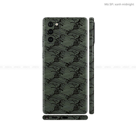 Dán Skin Galaxy Note 20 Series Vân Pattern Wave Xanh | UVPT09