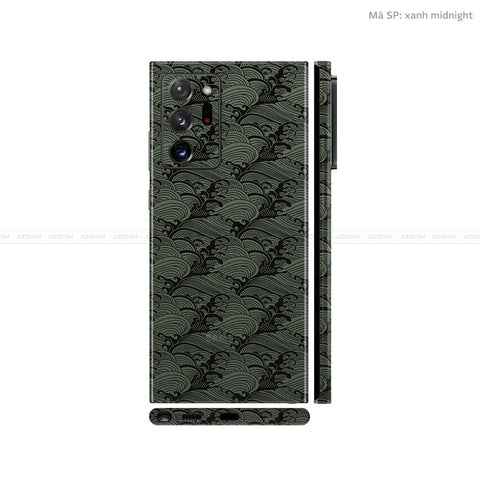 Dán Skin Galaxy Note 20 Series Vân Pattern Wave Xanh | UVPT09