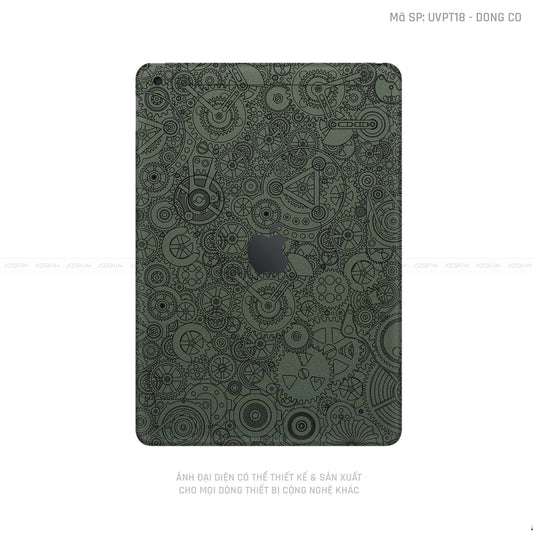 Dán Skin IPad Gen Series Vân Động Cơ Xanh Midnight | UVPT18