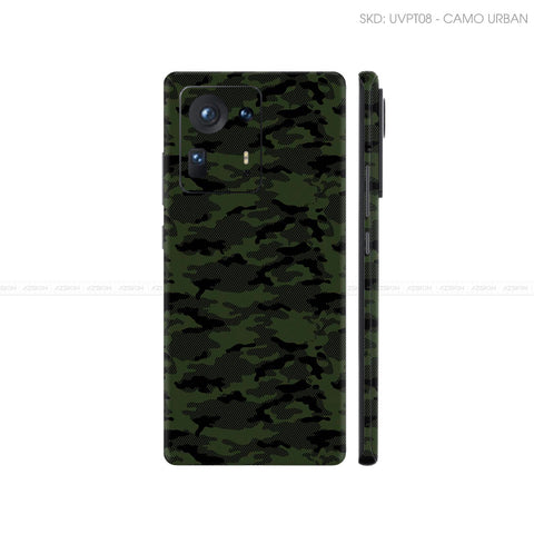 Dán Skin Điện Thoại Xiaomi Mi Mix Series Vân Nổi Camo Urban Xanh Rêu | UVPT08