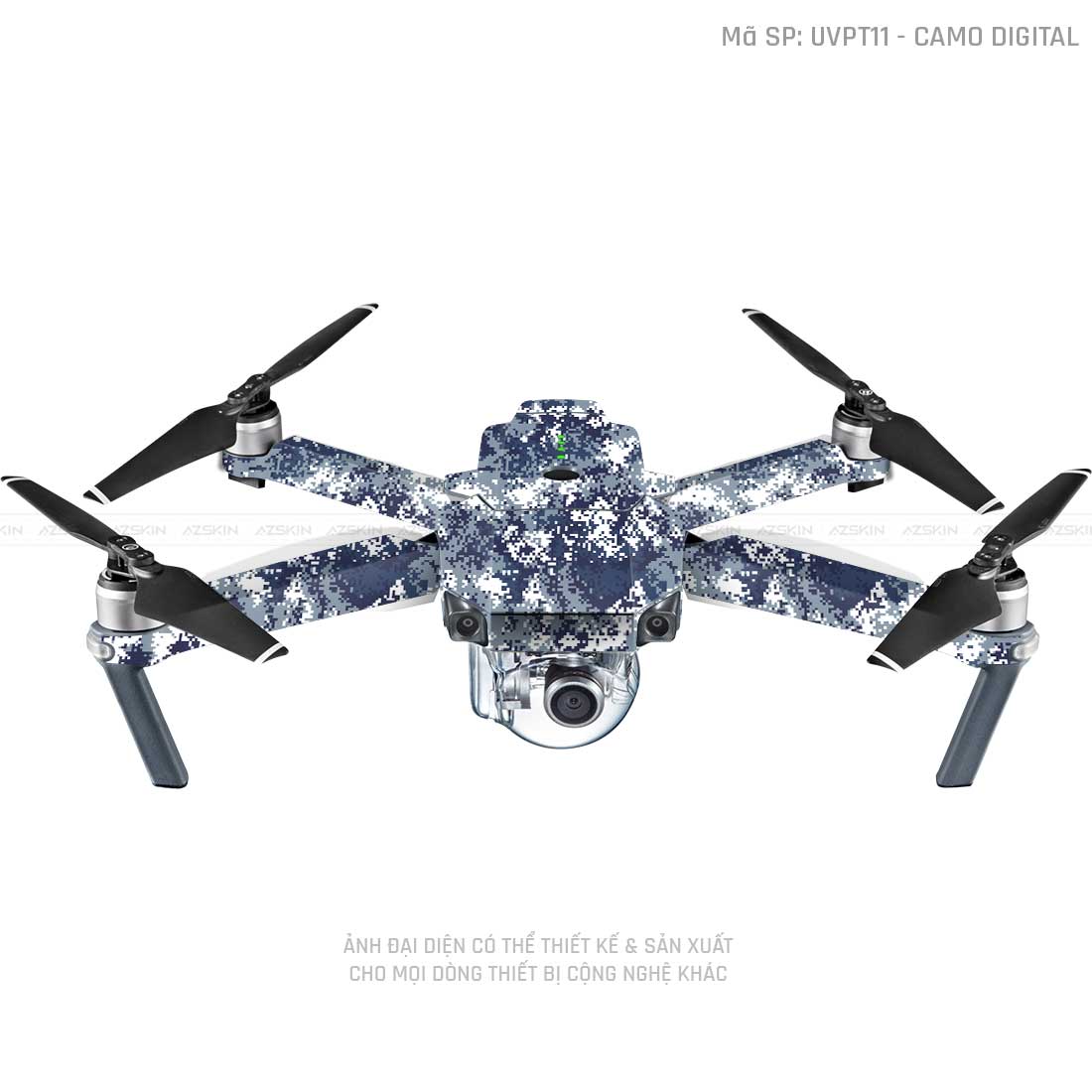 Dán Skin Flycam Vân Nổi Camo Digital  | UVPT11