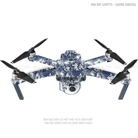 Dán Skin Flycam Vân Nổi Camo Digital  | UVPT11