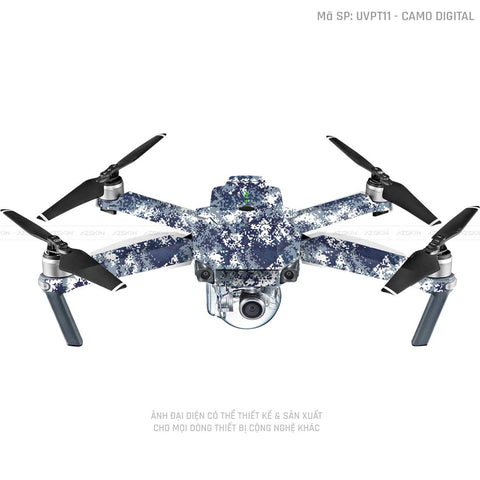 Dán Skin Flycam Vân Nổi Camo Digital  | UVPT11